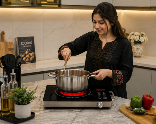 3500W Infrared Hot Plate – Crystal Glass Electric Cooker